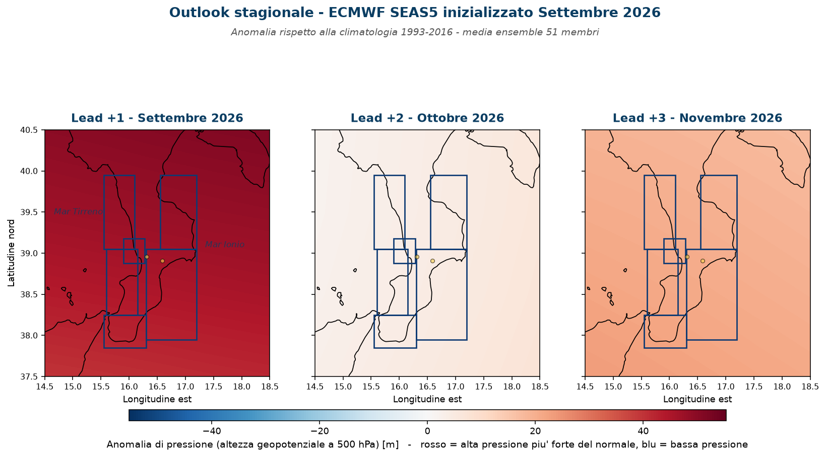 Mappa outlook Z500 ECMWF SEAS5